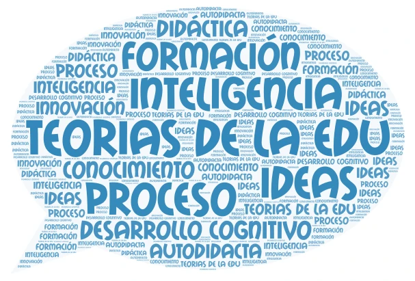 TEORIAS DE LA EDUCACIÓN word cloud art