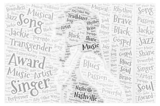 Jackie Shane word cloud art