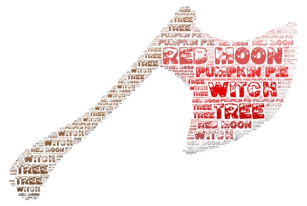 oggy-fall word cloud art