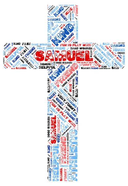 Samuel word cloud art