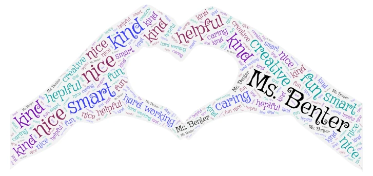 Ms. Benter word cloud art