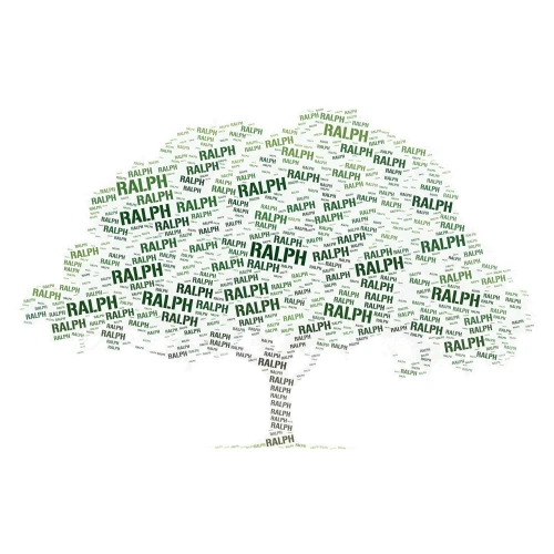 TREE 2 word cloud art