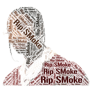 RIp SMoke word cloud art
