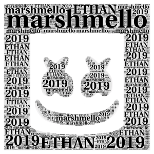 marshmello is da best word cloud art