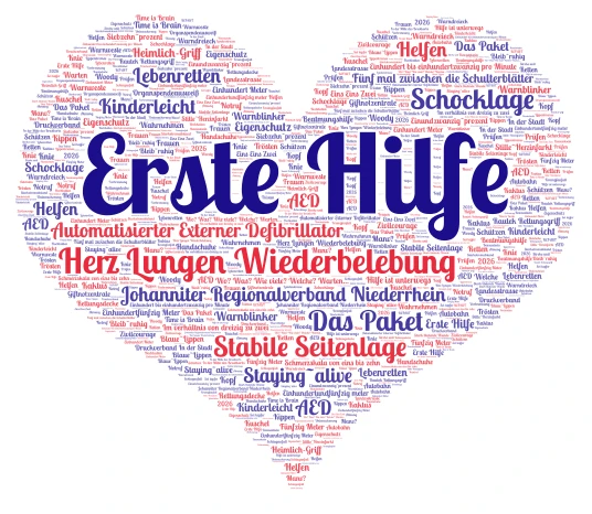 First Aid has a heart :)  word cloud art