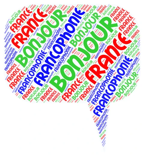 La franchoponie word cloud art