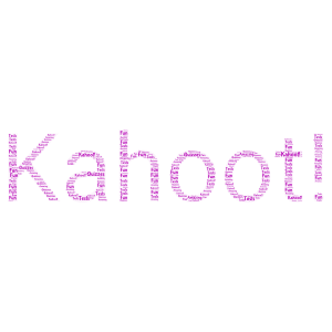 Kahoots are Awesome! word cloud art