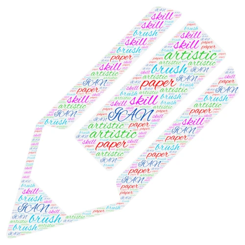 drawling word cloud art