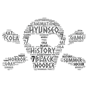 Copy of Hyun seo word cloud art