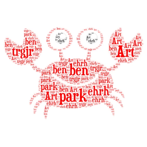 Bats word cloud art