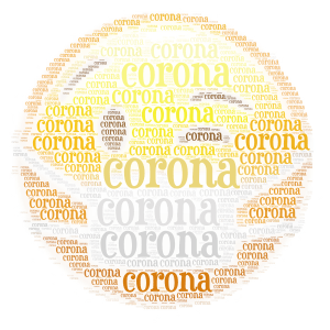  corona word cloud art