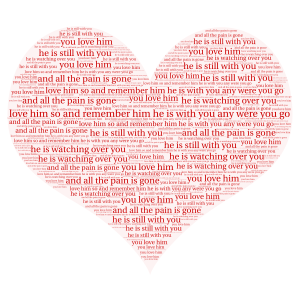 love for some one word cloud art