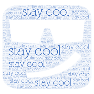 Stay cool word cloud art