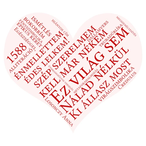 Hogy Júliára talála, így köszöné neki word cloud art