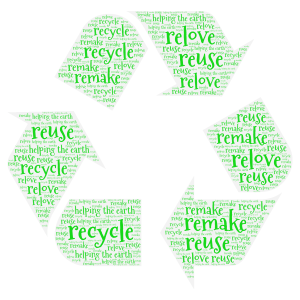 save our planet word cloud art