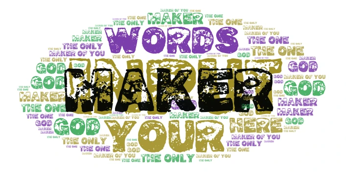 god word cloud art