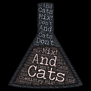 Cats And Chemistry Don't Mix word cloud art