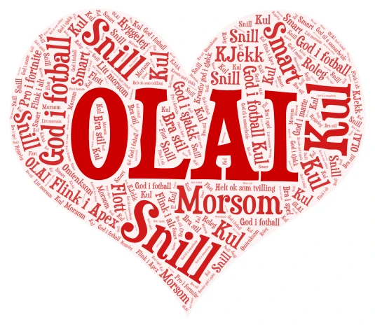 Olai word cloud art