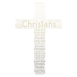 Shout out to the christans! word cloud art
