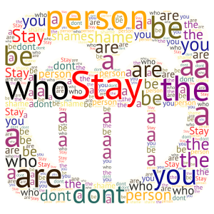 be your self word cloud art