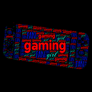 gaming for fun word cloud art