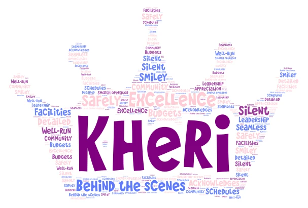 Lauren School word cloud art