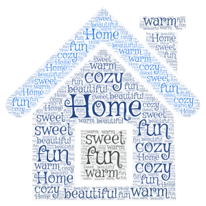   Home Sweet Home word cloud art