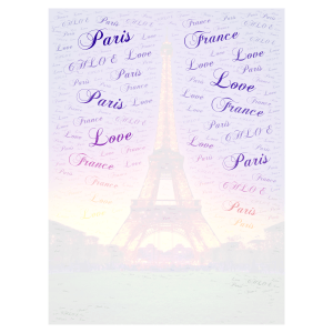  # you love Paris word cloud art