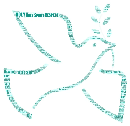 Holy Spirit by Evan word cloud art