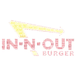  In-N-Out word cloud art