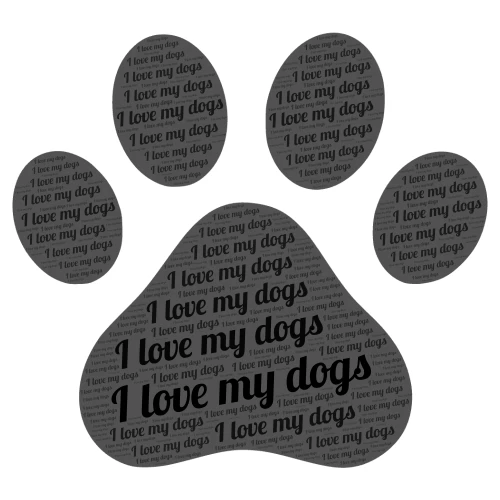 I love my dogs word cloud art