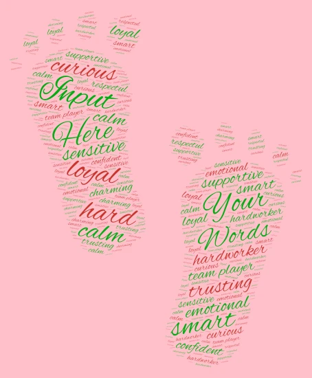 love word cloud art