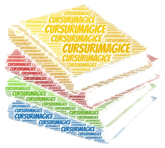 CursuriMagice word cloud art