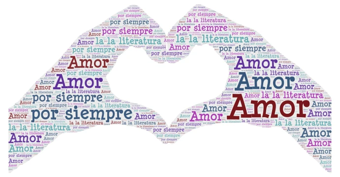 Literatura word cloud art
