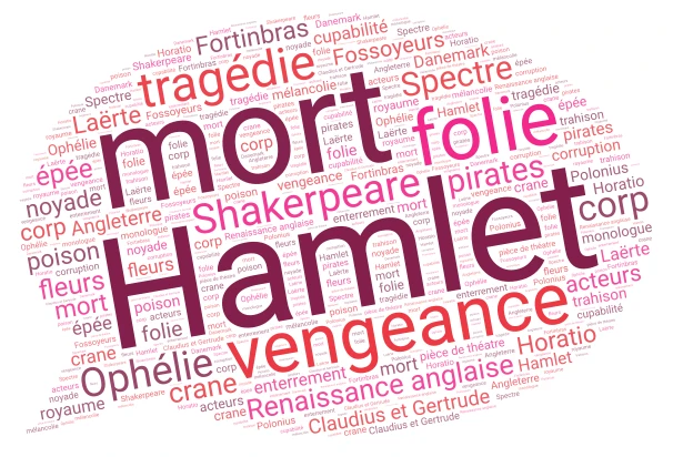 hamlet word cloud art