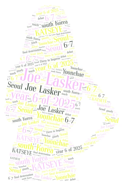 Joe Lasker word cloud art