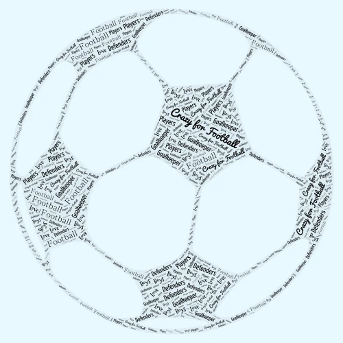 Football  word cloud art