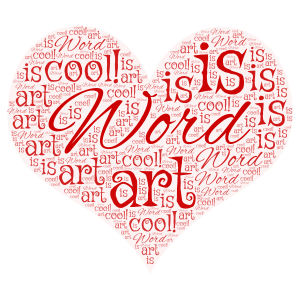 support is cool! word cloud art