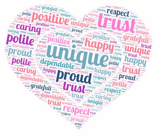 pink shirt kenzie word cloud art
