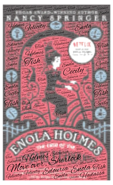  Enola Holmes: Read the Books, People! word cloud art