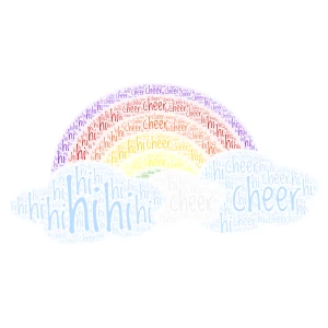 cheer word cloud art