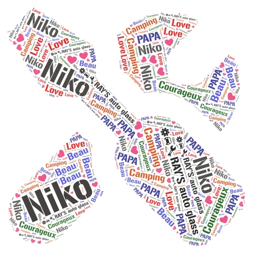 Papa word cloud art