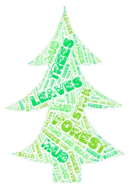 Forest  word cloud art