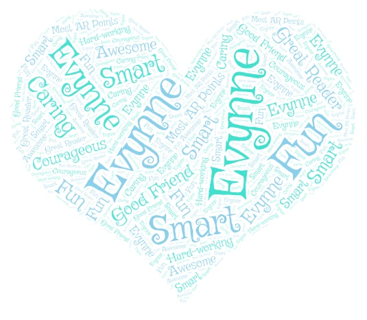 Evynne  word cloud art