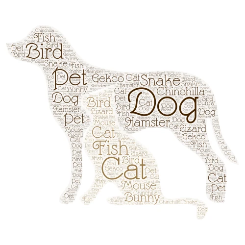 Pet world word cloud art