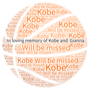 You will be missed word cloud art