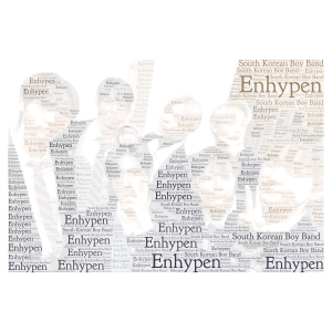 Enhypen (recommended by viewer) word cloud art