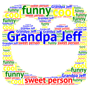 happy fathers day word cloud art