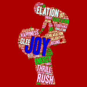 "The Most Wasted of all Days is One without Laughter" word cloud art