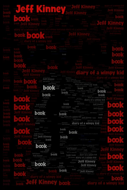 Diary of WK word cloud art
